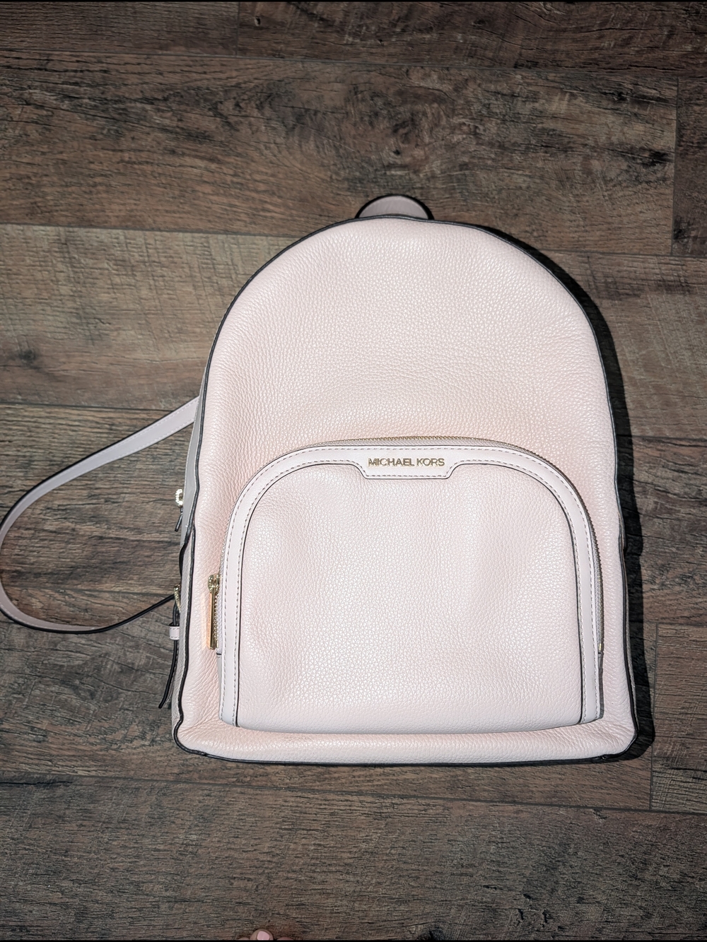 Michael Kors Light Pink Pebbled Leather Mini Backpack